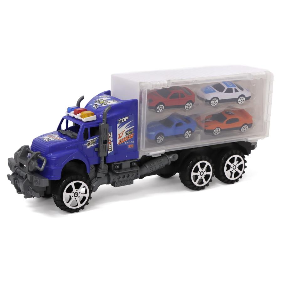 フリクション ビッグトレーラー ミニカーセット 2色セット 車 おもちゃ