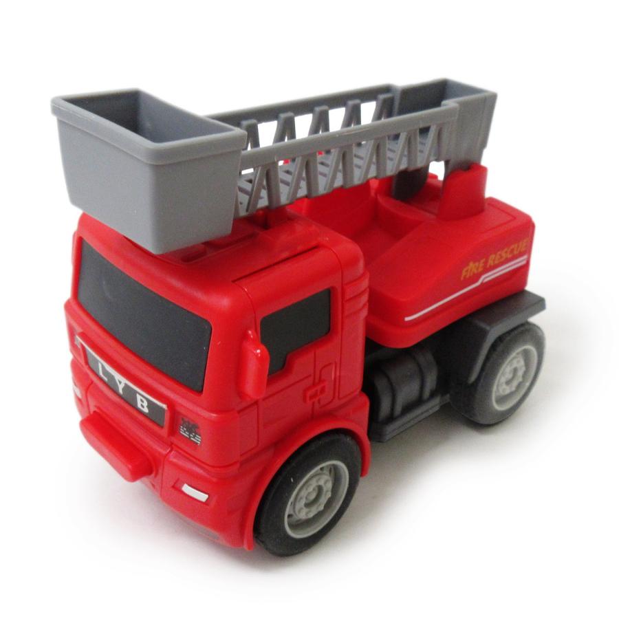 変形 ロボット 消防車 ミニカー トランスフォーム ファイヤーエンジン