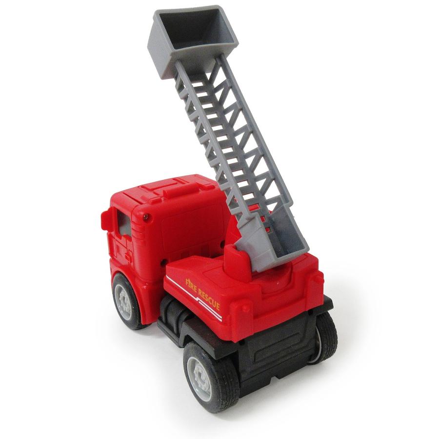 変形 ロボット 消防車 ミニカー トランスフォーム ファイヤーエンジン