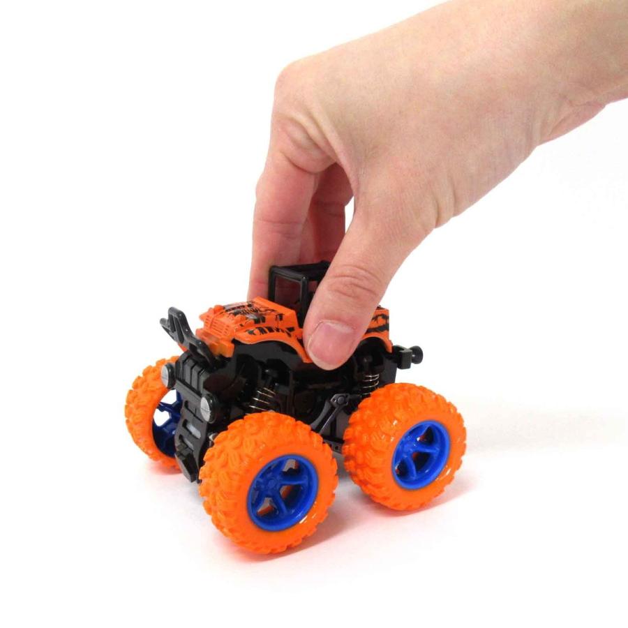 フリクション ミニカー 4WD モンスターZAP 4色×2個セット 8個 フリクション ミニカー 4WD モンスターZAP 4色×2個セット 8個