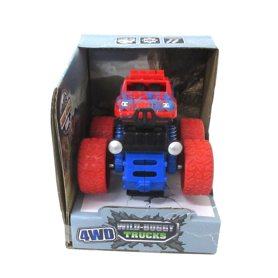 ミニカー フリクションカー 4WD ワイルドバギートラック レッド