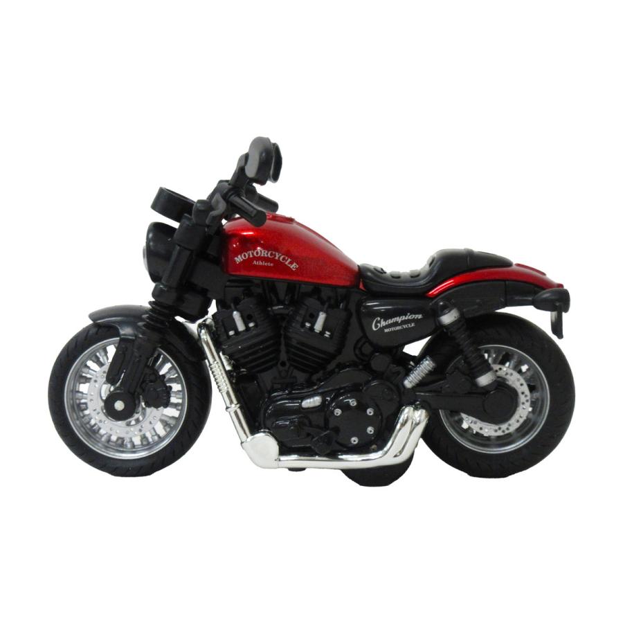 プルバックモーターサイクル アメリカン 1個 単品 選べる3色 1/14