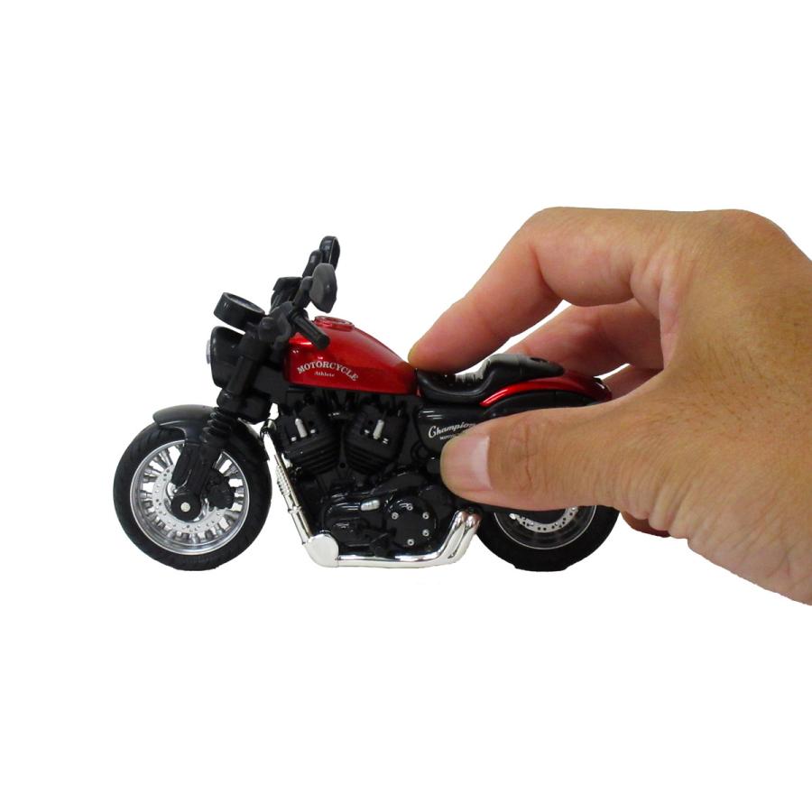 まや プルバックモーターサイクル アメリカン 1個 単品 選べる3色 1/14