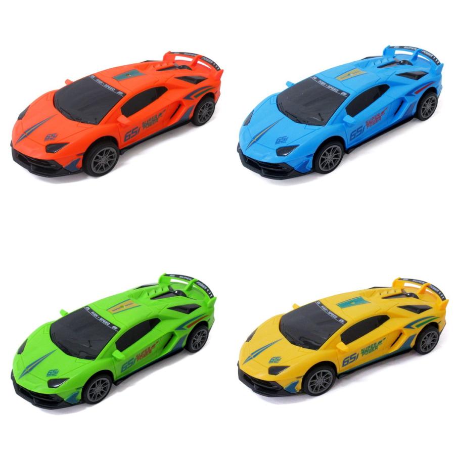 ドリフト走行するミニカー フリクション ドリフトR 4色セット ギミック