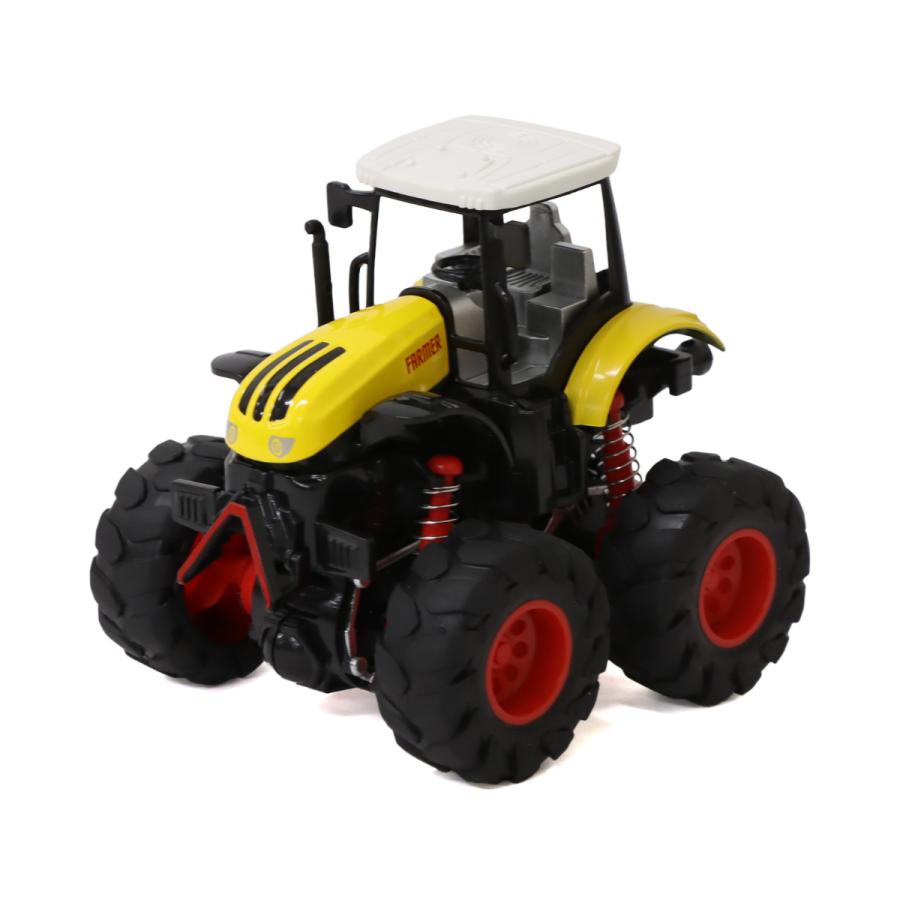 ミニカー フリクションカー 4WD トラクター 4色セット おもちゃ 玩具