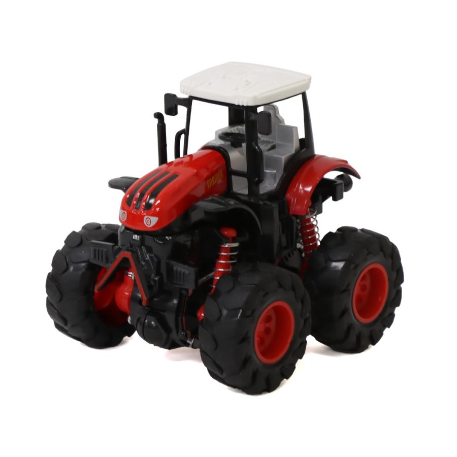 ミニカー フリクションカー 4WD トラクター 4色セット おもちゃ 玩具