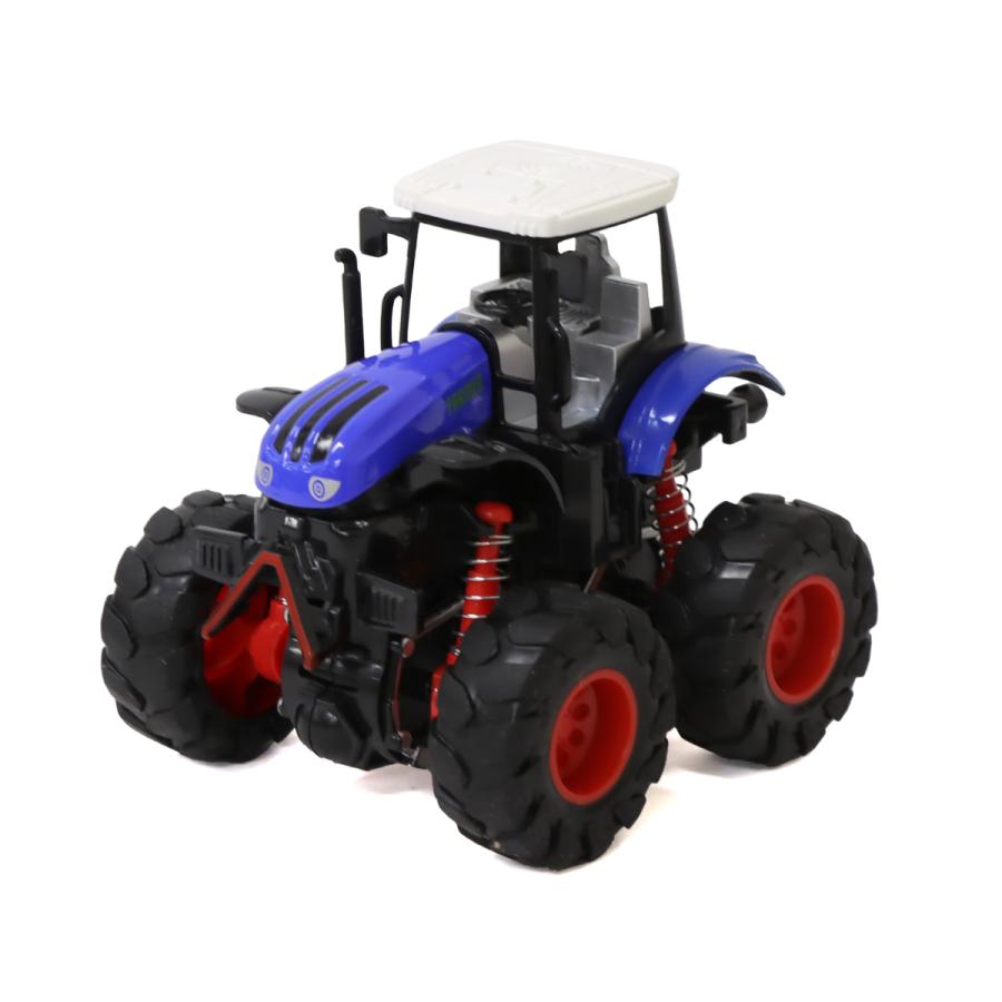 ミニカー フリクションカー 4WD トラクター 4色セット おもちゃ 玩具