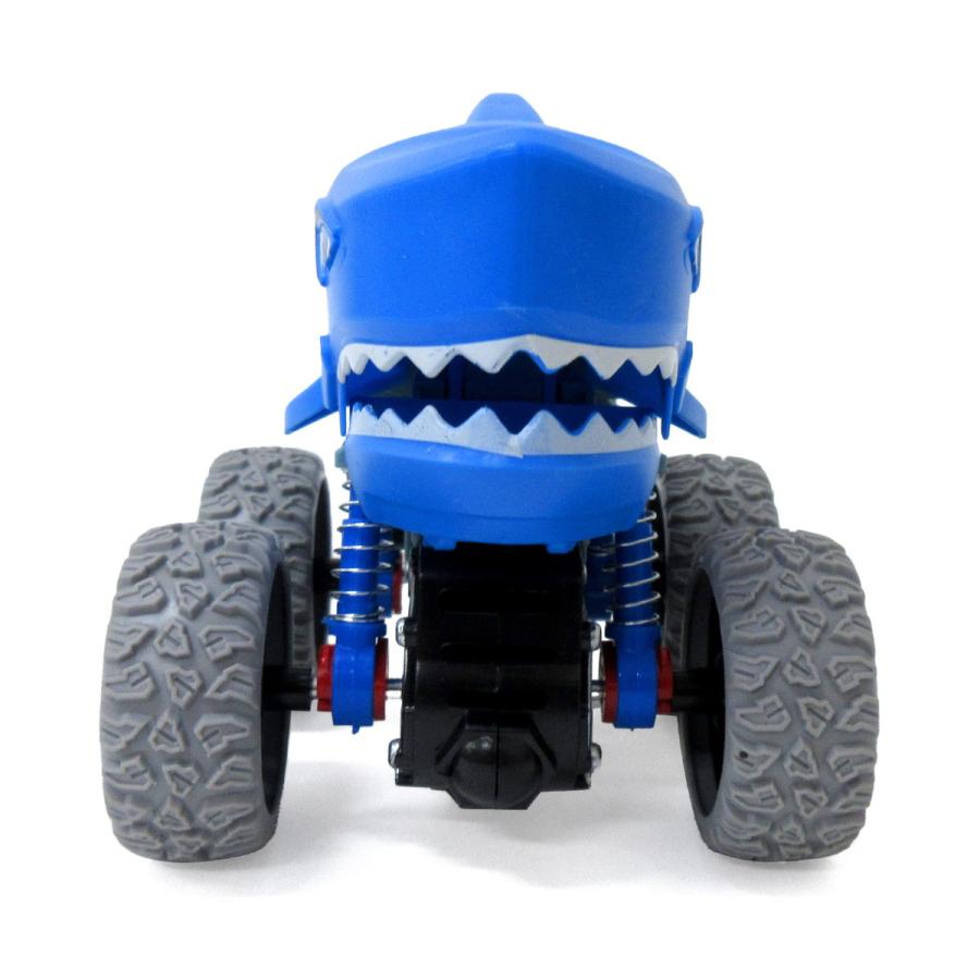 フリクション ミニカー 4WD モンスターシャーク 選べる2色 1個 単品