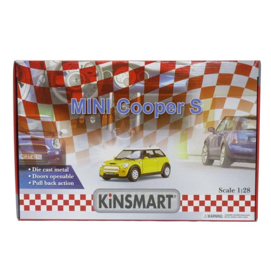 KiNSMART キンスマート プルバックミニカー 1/28 ミニクーパー 4色
