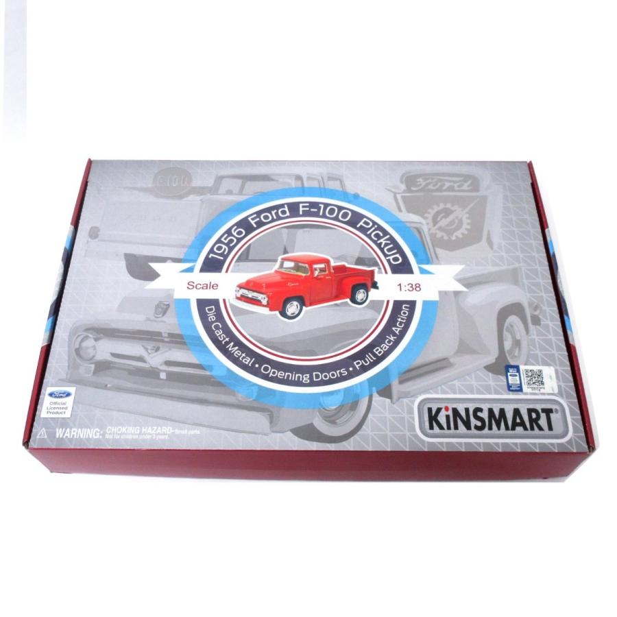 KiNSMART キンスマート プルバックミニカー 1/36 1956 フォード F-100 ピックアップ 4色アソート 12個入りBOX 201-641_13