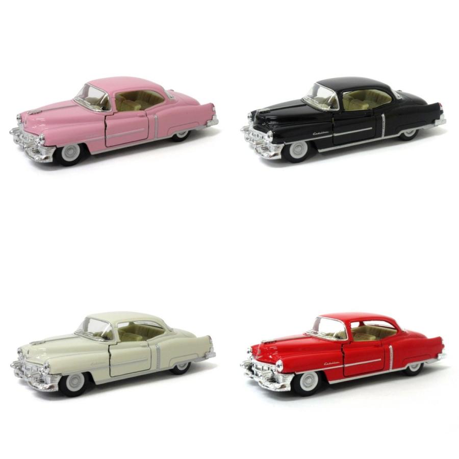 KiNSMART キンスマート プルバックミニカー 1/43 キャデラック シリーズ62 クーペ 1953 4色アソート 12個入りBOX 201-664_1