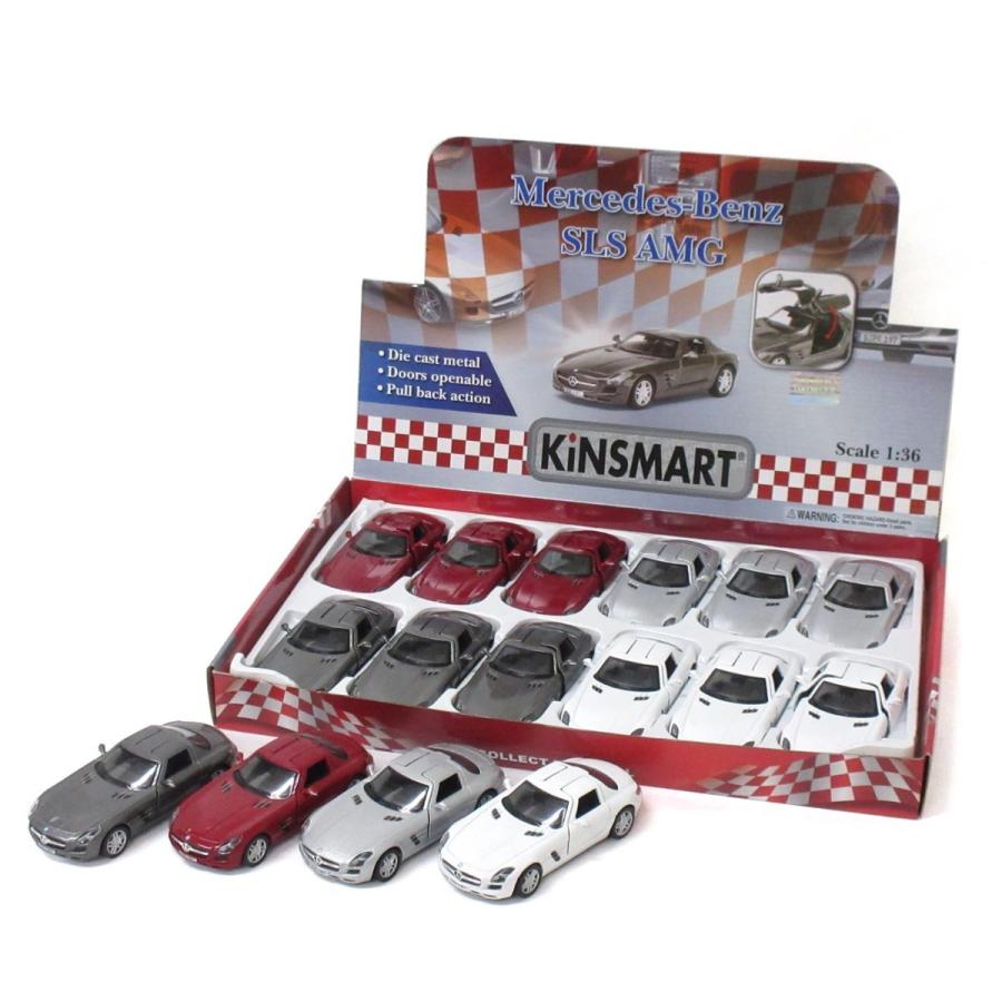 ミニカーセット まとめ売り メルセデス・ベンツ フェラーリ ランボルギーニなど メルセデスAMG KiNSMART キンスマート プルバックミニカー 1/36