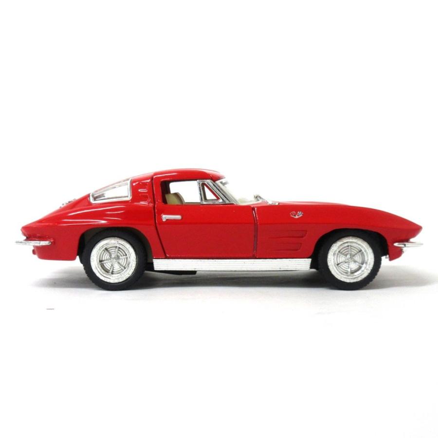 KiNSMART キンスマート プルバックミニカー 1/36 1963 シボレー コルベット 4色アソート 12個入りBOX 201-669_9