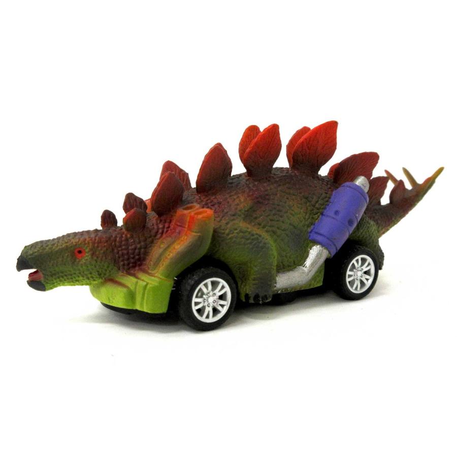 プルバック ミニカー ディノカー 6種アソート 12個入りBOX リアル恐竜