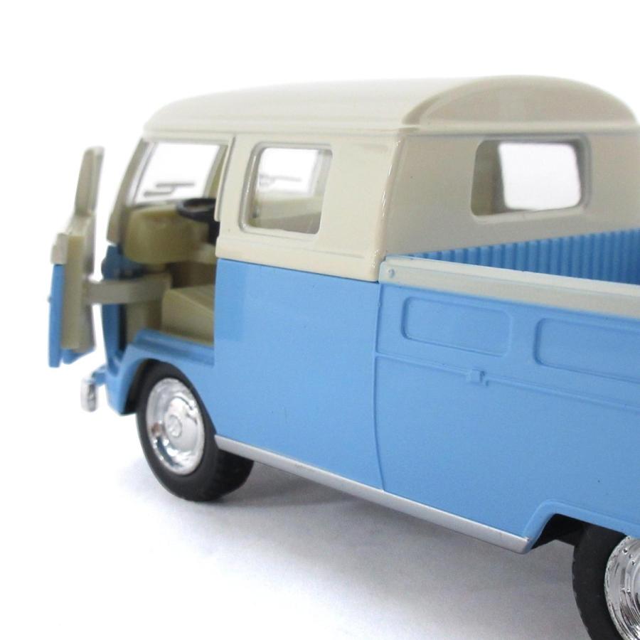 KiNSMART キンスマート プルバックミニカー 1/34 1963 ワーゲンバス Wキャブピックアップ パステルカラー 4色アソート 12個入りBOX 201-701_11