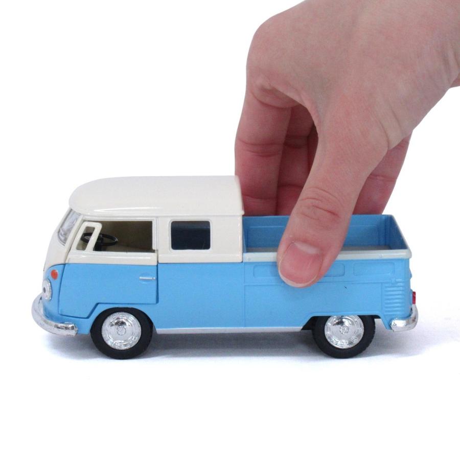 KiNSMART キンスマート プルバックミニカー 1/34 1963 ワーゲンバス Wキャブピックアップ パステルカラー 4色アソート 12個入りBOX 201-701_14