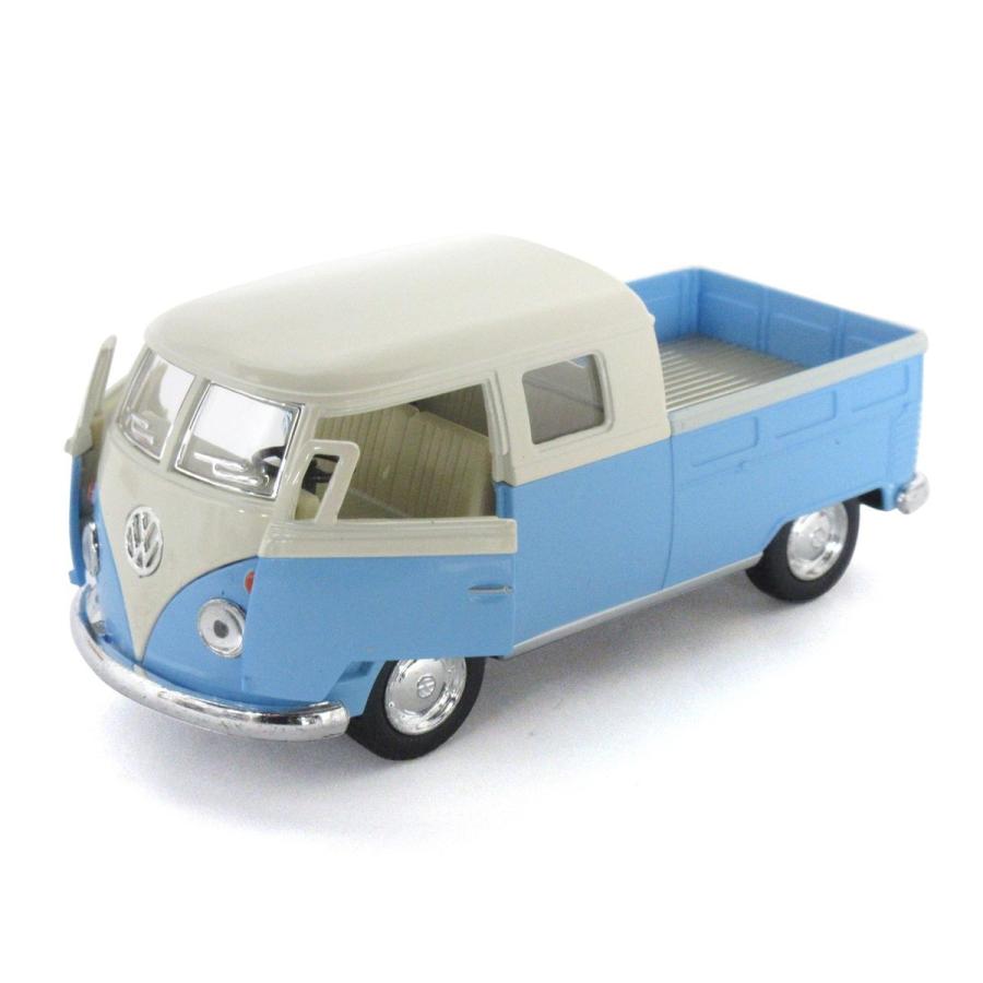 KiNSMART キンスマート プルバックミニカー 1/34 1963 ワーゲンバス Wキャブピックアップ パステルカラー 4色アソート 12個入りBOX 201-701_6