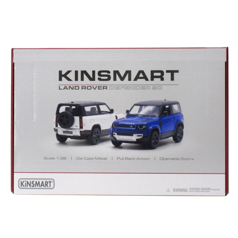 KiNSMART キンスマート プルバックミニカー 1/36 ランドローバー ディフェンダー90 3色アソート 12個入りBOX 201-707_11