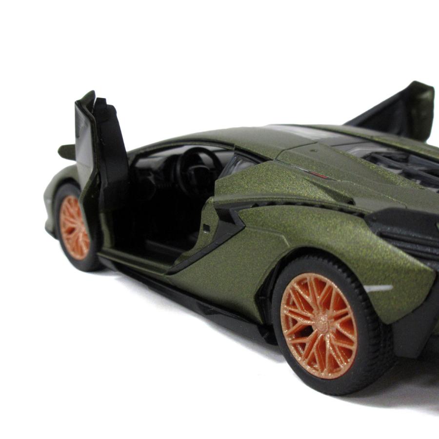 KiNSMART キンスマート プルバックミニカー 1/40 ランボルギーニ シアン 4色アソート 12個入りBOX 201-708_10