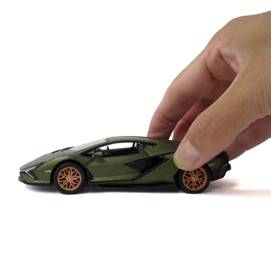 KiNSMART キンスマート プルバックミニカー 1/40 ランボルギーニ シアン 4色アソート 12個入りBOX 201-708_13