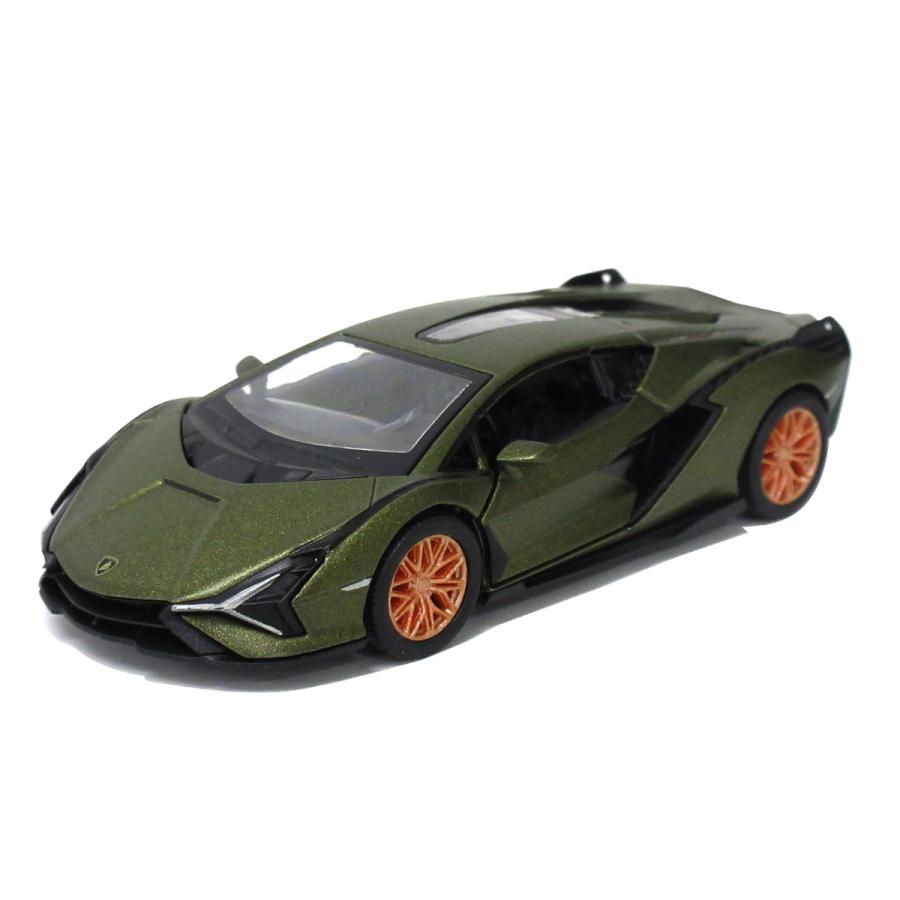 KiNSMART キンスマート プルバックミニカー 1/40 ランボルギーニ シアン 4色アソート 12個入りBOX 201-708_2