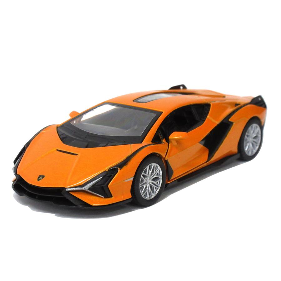 KiNSMART キンスマート プルバックミニカー 1/40 ランボルギーニ シアン 4色アソート 12個入りBOX 201-708_3