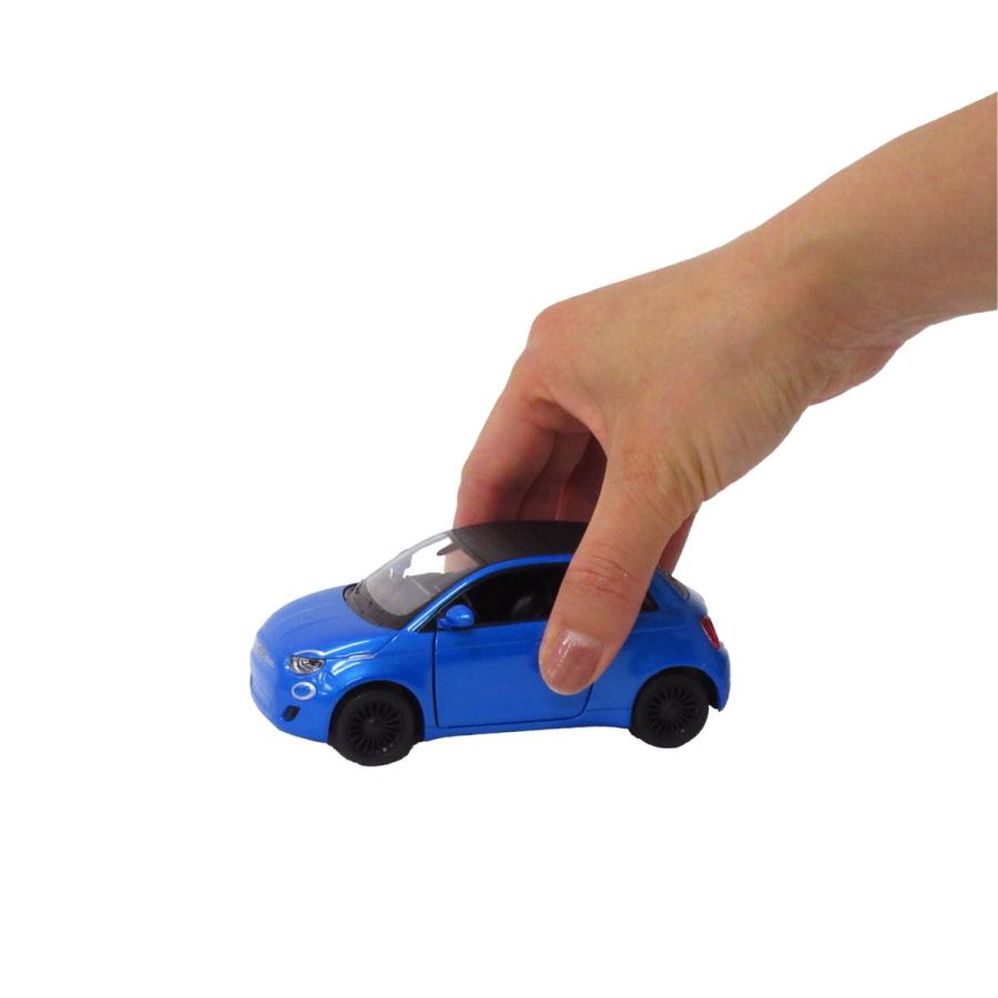 KiNSMART キンスマート プルバックミニカー 1/28 フィアット 500e 3色