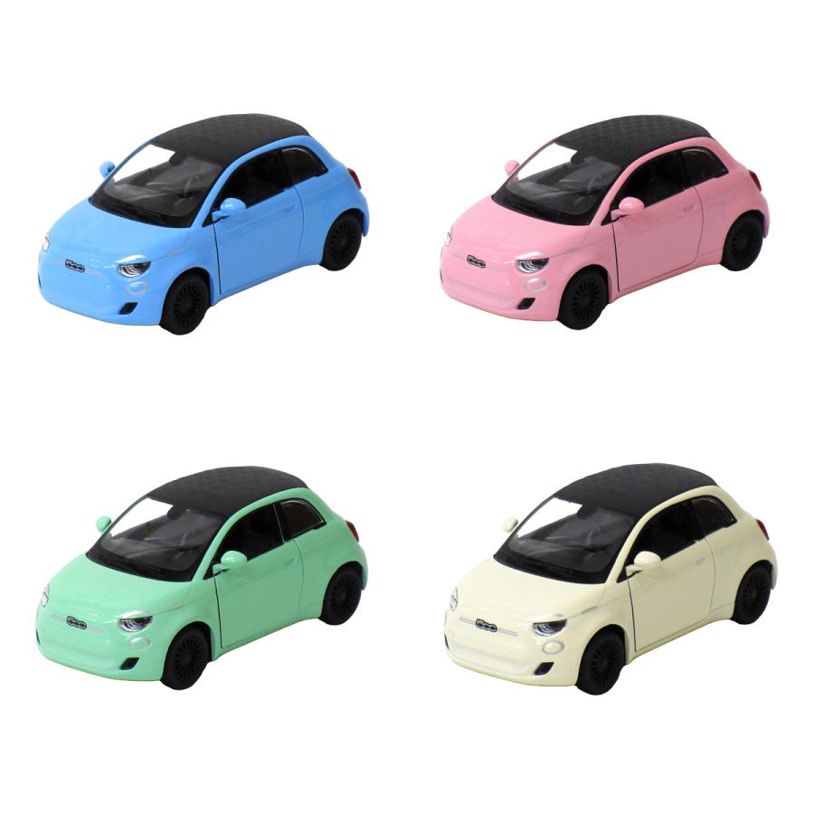 KiNSMART キンスマート プルバックミニカー 1/28 フィアット 500e
