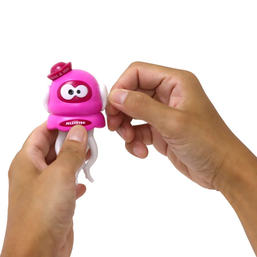 ゼンマイ式 ゆらゆらくらげちゃん 1個 単品 選べる3色 踊る クラゲ