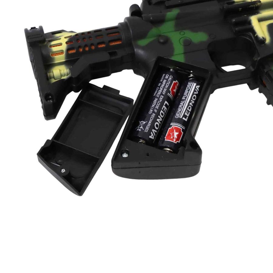 光＆音! アーミーサウンドガン ヒーロー遊び 光る 銃 おもちゃ 縁日