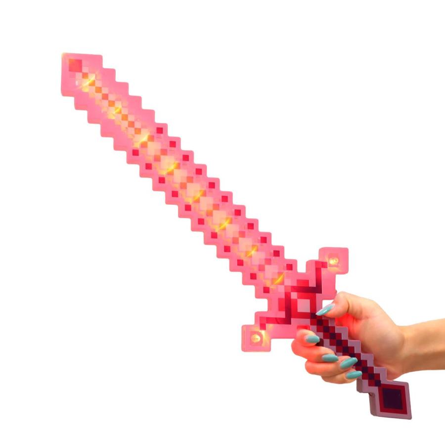 光＆音! クリスタルダイヤソード 3色セット 光る 剣 おもちゃ ドット絵