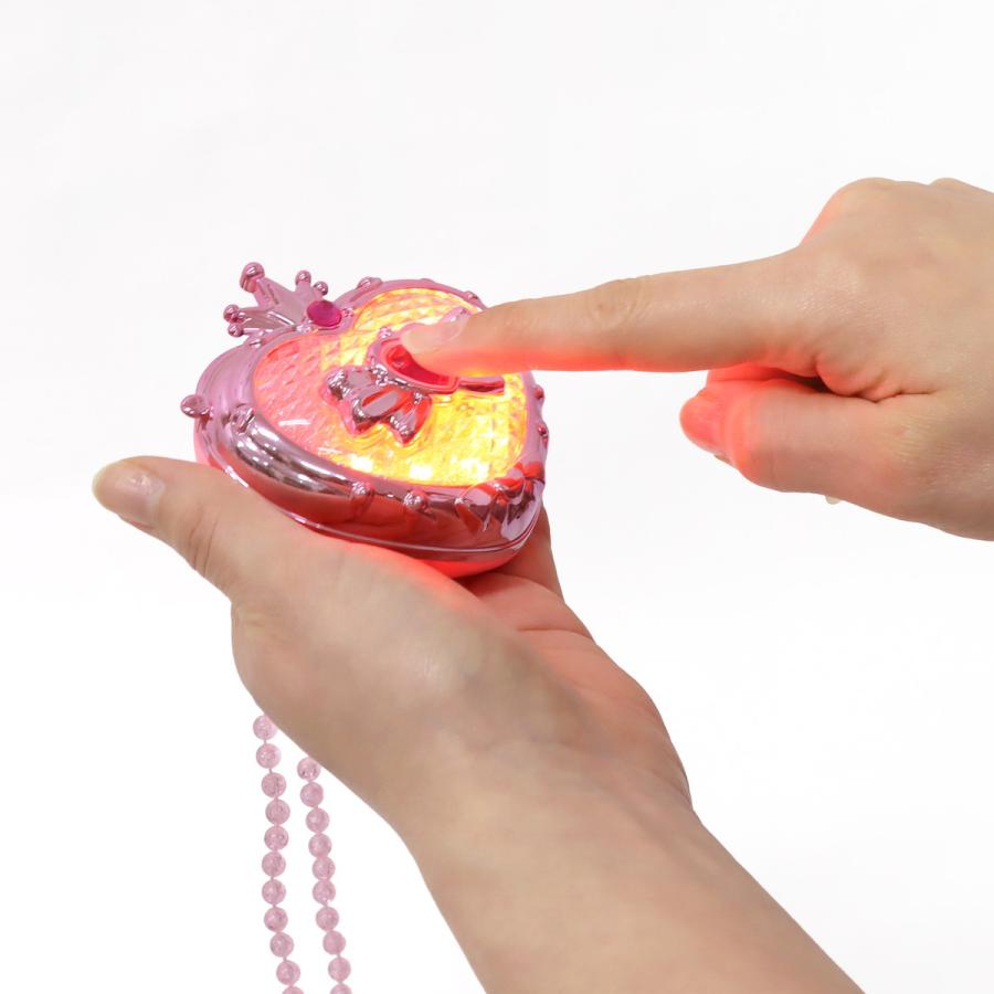 プリンセスネックレス 1個 単品 選べる2色 光るおもちゃ ペンダント