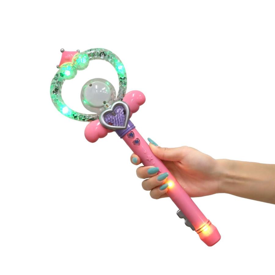 光＆音! エンジェルスティック 3色セット 光る 魔法少女 なりきり