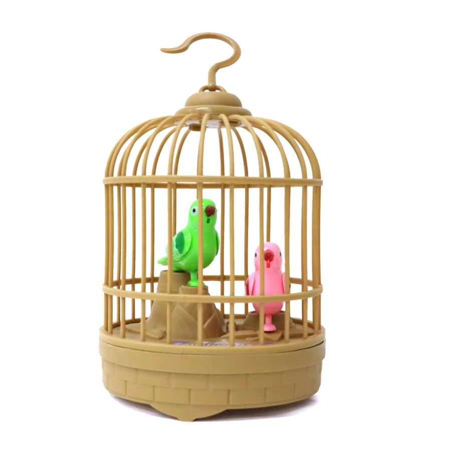 カゴのことり 1個 単品 選べる3色 光る 音が鳴る おもちゃ しゃべる