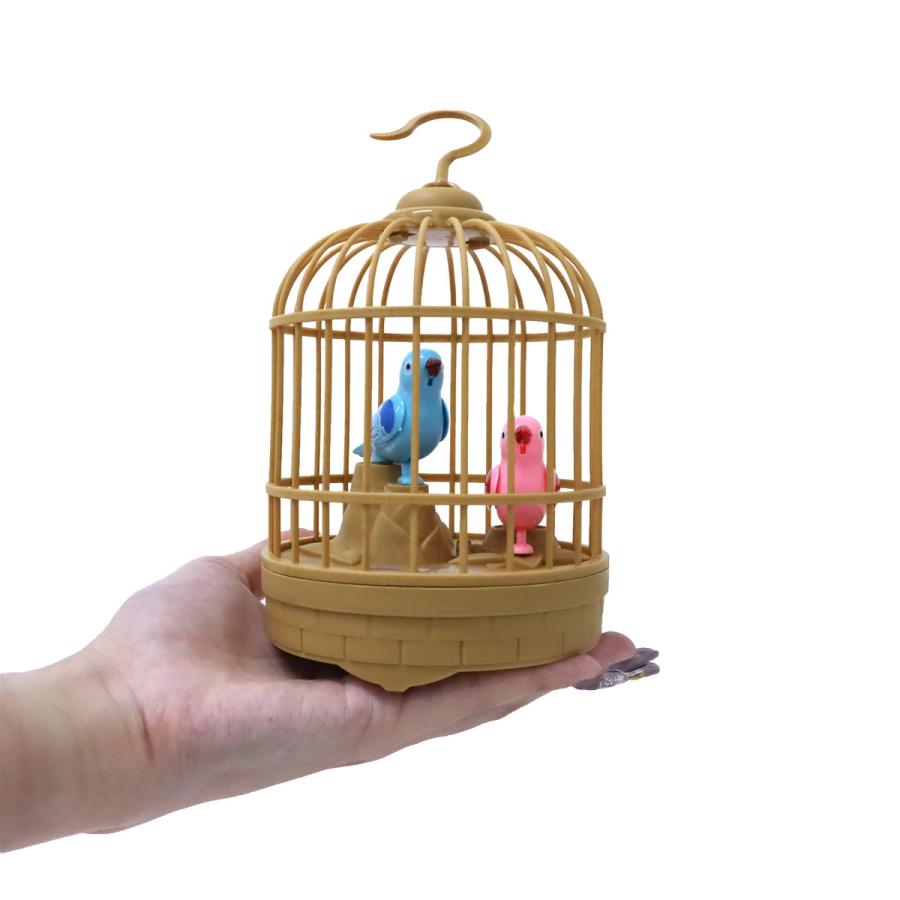 カゴのことり 1個 単品 選べる3色 光る 音が鳴る おもちゃ しゃべる