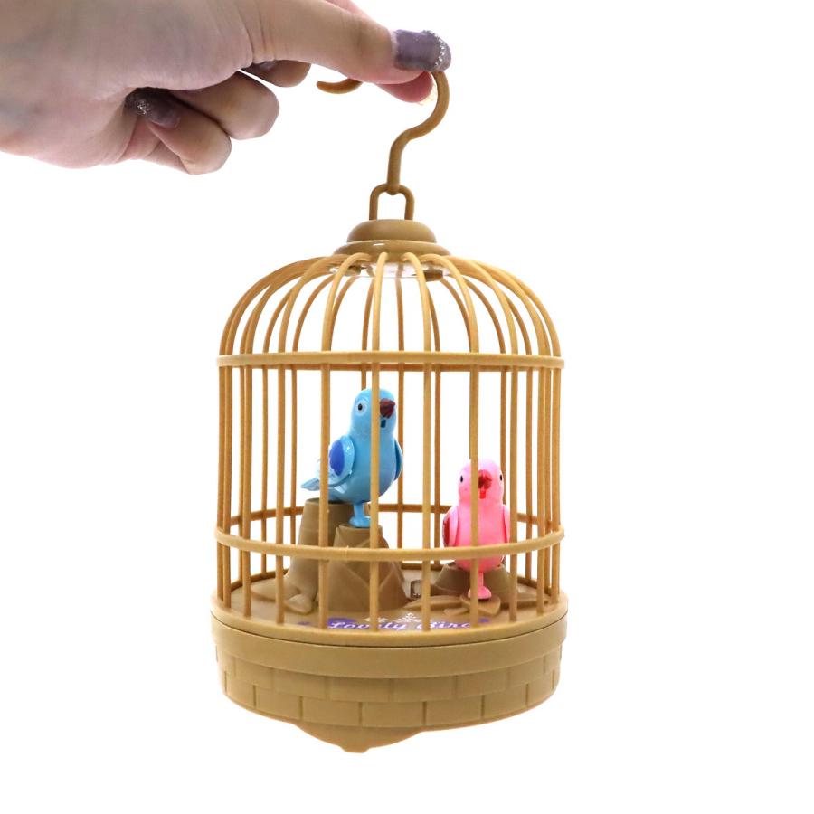 カゴのことり 3色セット 光る 音が鳴る おもちゃ しゃべる カラフル