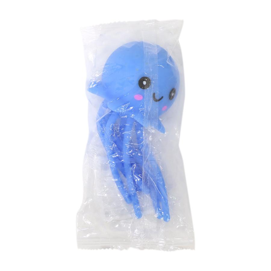 水遊びクラゲちゃん 4色セット スポンジ 水鉄砲 おもちゃ 水しぶき