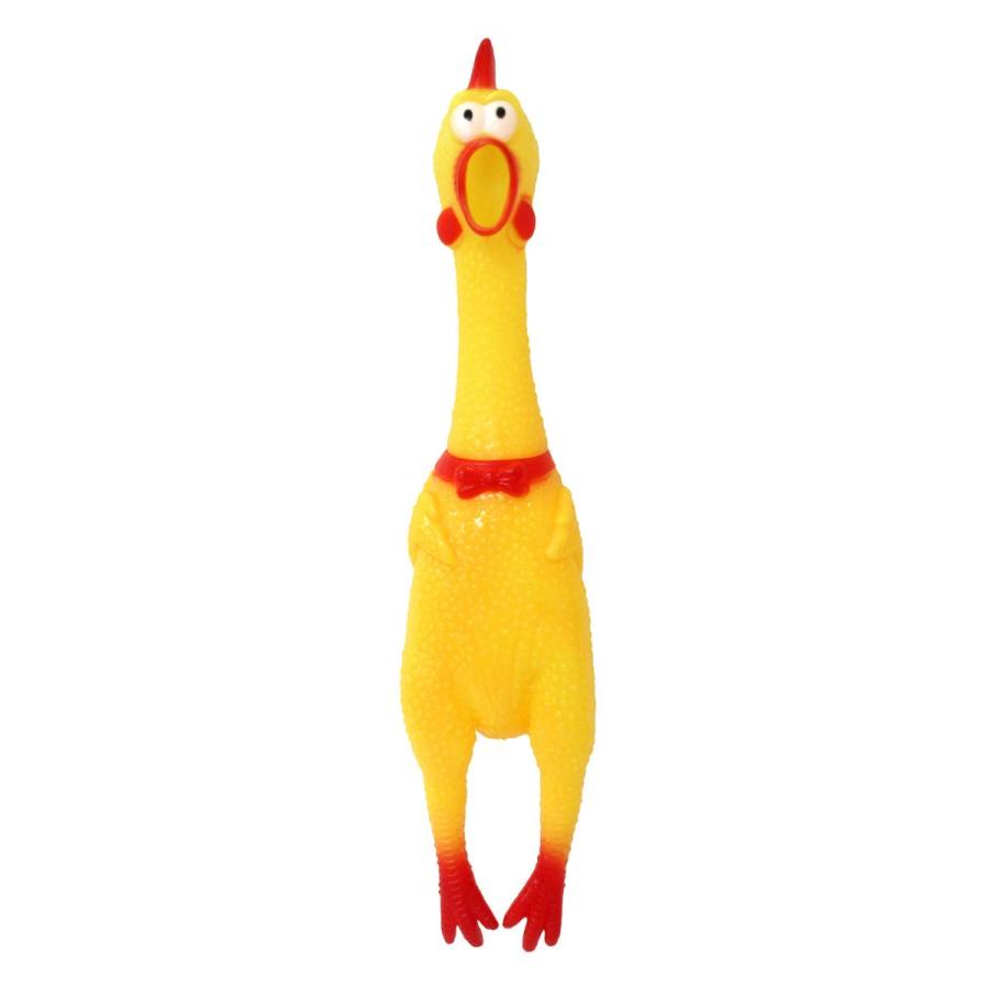 叫ぶ びっくりチキン イエロー 40cm おもちゃ シャウティングチキン