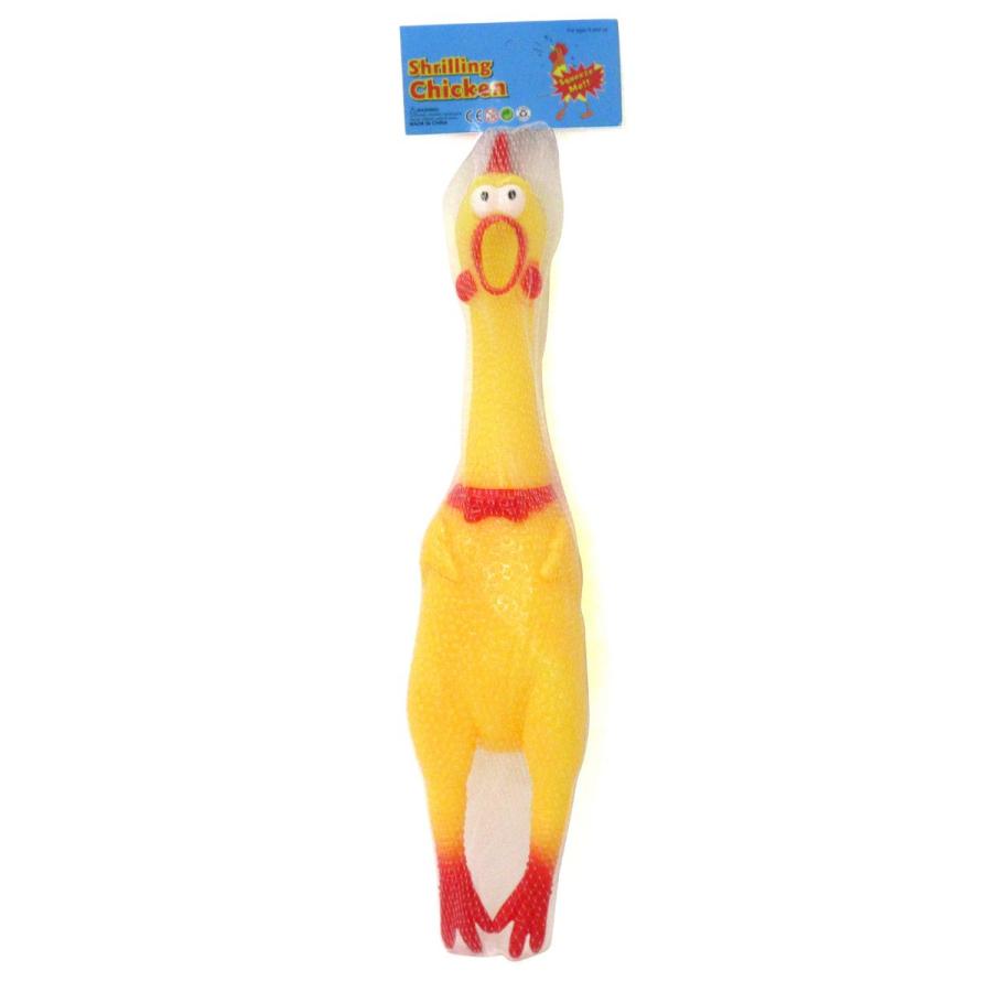 叫ぶ びっくりチキン イエロー 40cm おもちゃ シャウティングチキン