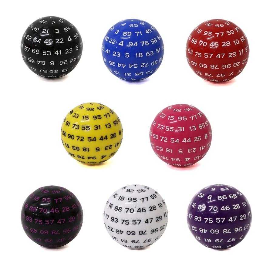 100面サイコロ 8色セット ダイス ボードゲーム カードゲーム TRPG