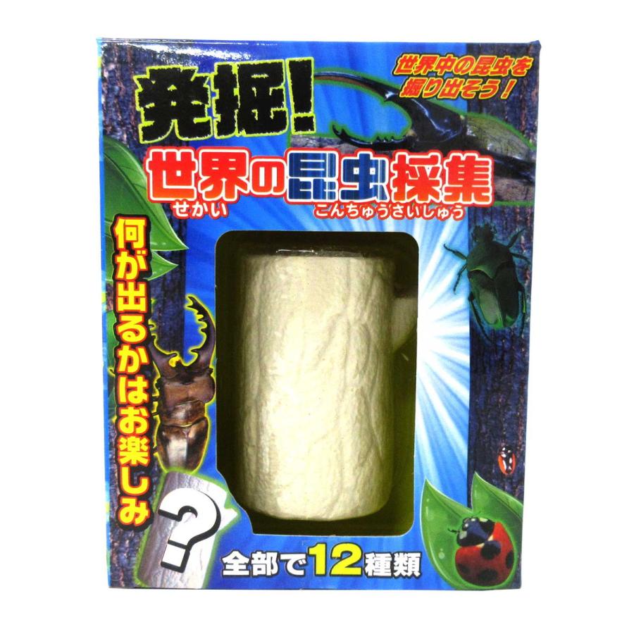 発掘 世界の昆虫採集 12個入りBOX 体験 おもちゃ 206-634 : テンマヤ