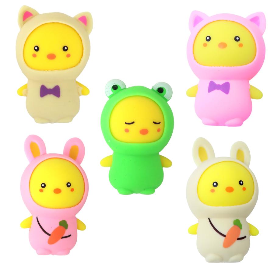 着ぐるみスクイーズ ひよこちゃん 5種アソート 12個入りBOX 子供