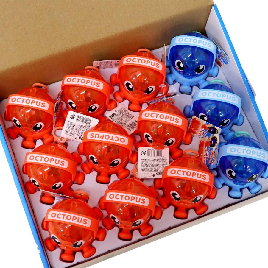 ピカピカひっぱりタコレーサー 1個 単品 選べる2色 光るおもちゃ たこ