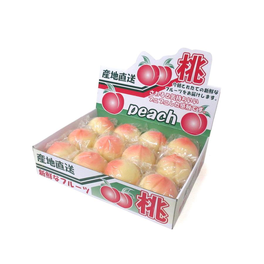 もぎたて ピーチスクイーズ 12個入りBOX ぷにぷに 桃 ストレス解消