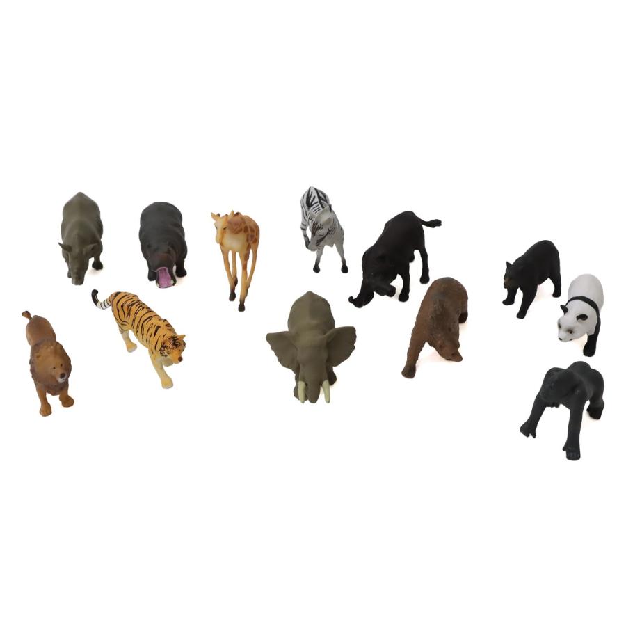 ワイルドアニマル ミニフィギュア 12種セット 動物 フィギュアセット