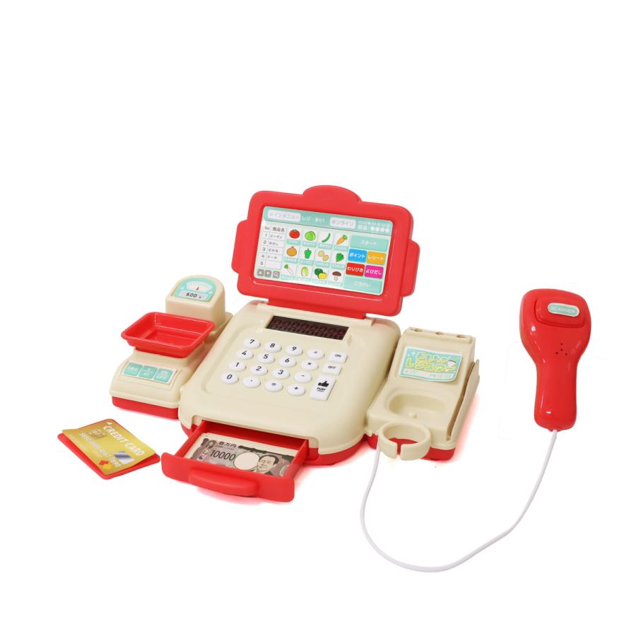 おもちゃレジスター 2色セット お店屋さんごっこ 子ども用レジスター