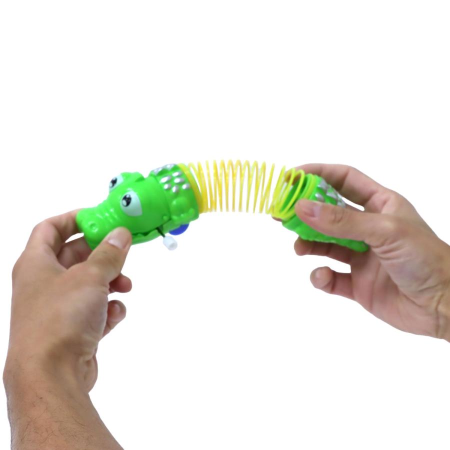 びよんびよんアニマル サメ＆ワニ 2種×3色 6個セット ゼンマイ