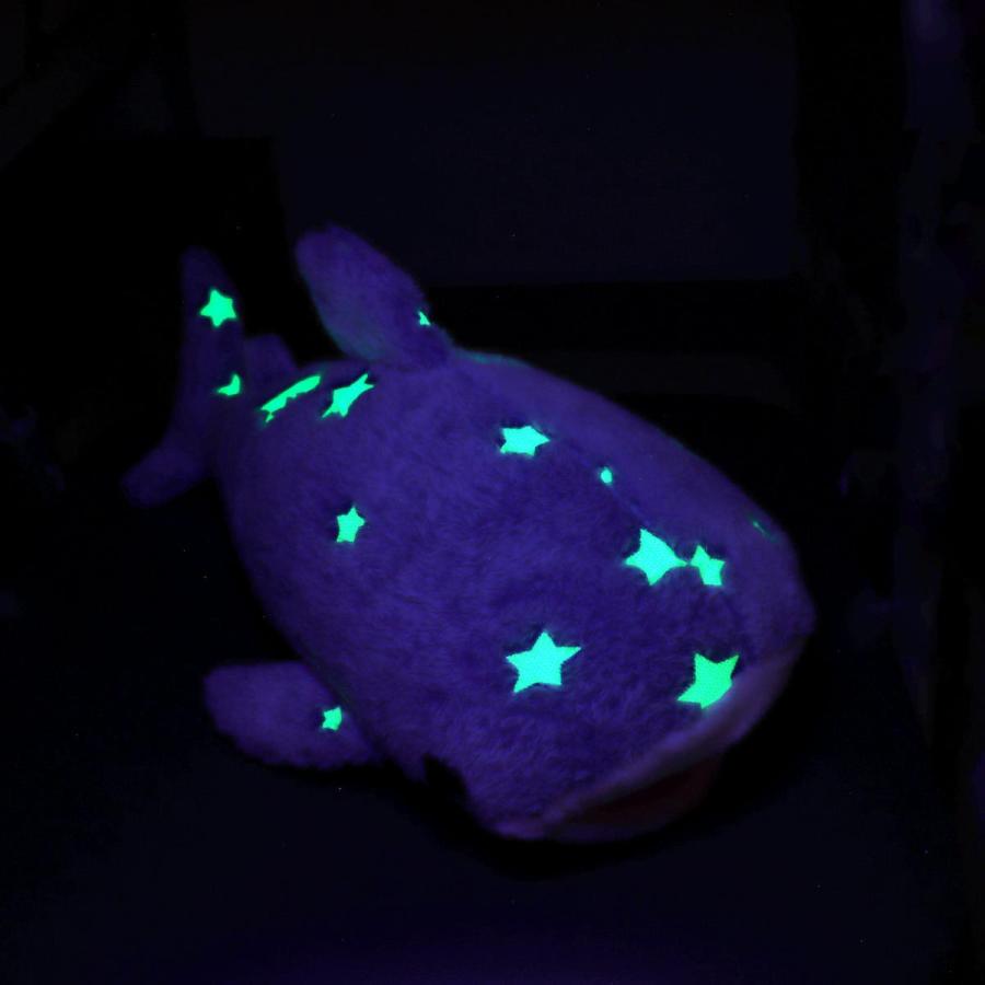 暗闇で光る ぬいぐるみ ジンベエザメ 1個 単品 選べる2色 蓄光 GID 
