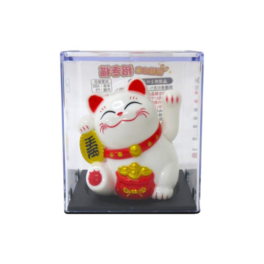 ソーラー式 手振り招き猫　置物　かわいいまねき猫 38個セット　箱傷 asae0216_cp240119-dpok1