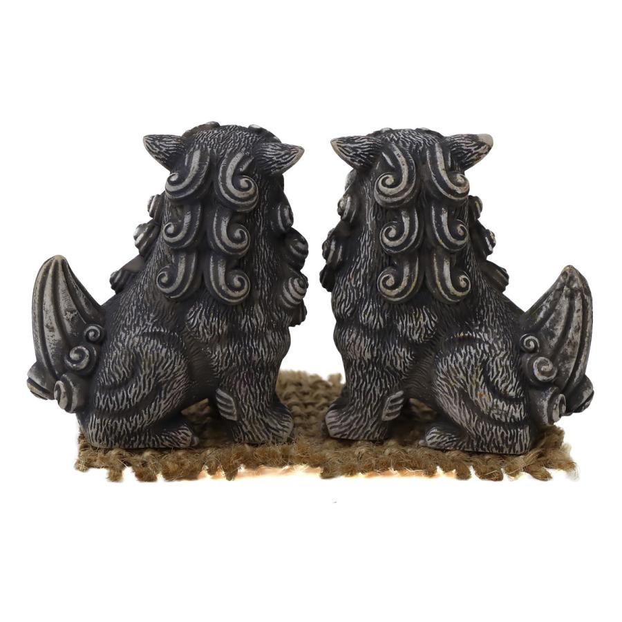 55mm 招福レギュラー獅子(座) シーサー ウェザリングタイプ 1個 単品